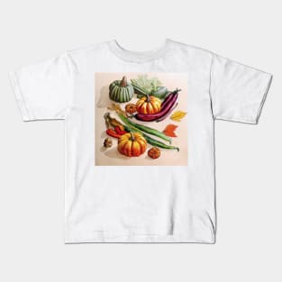 Autumn Vegetables Kids T-Shirt